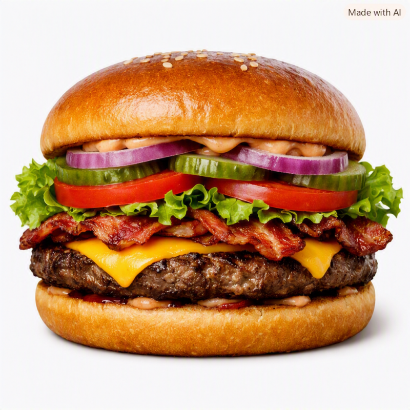 Cheeseburger mit Bacon