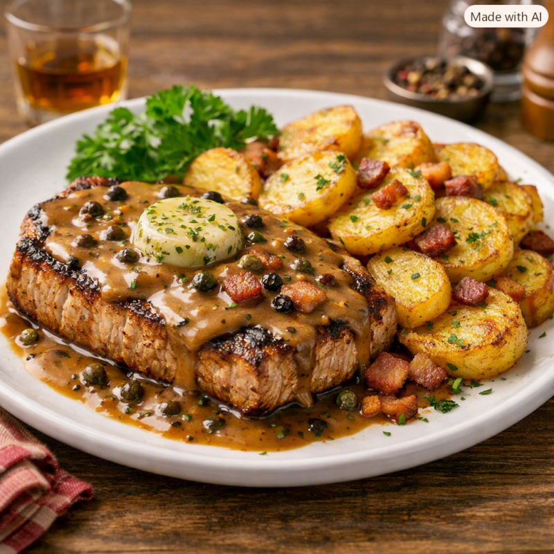 Schweinerückensteak „Pepper Style“