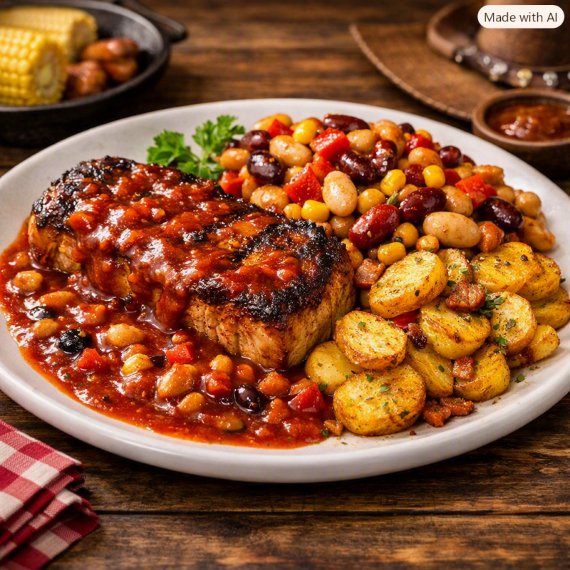 Schweinerückensteak „Western Style“