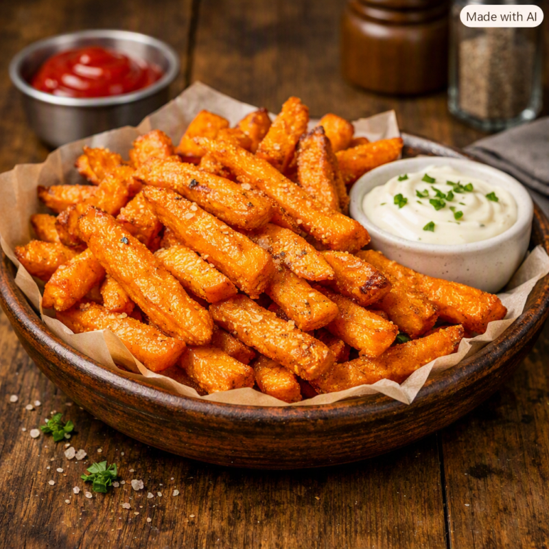 Süßkartoffel Pommes