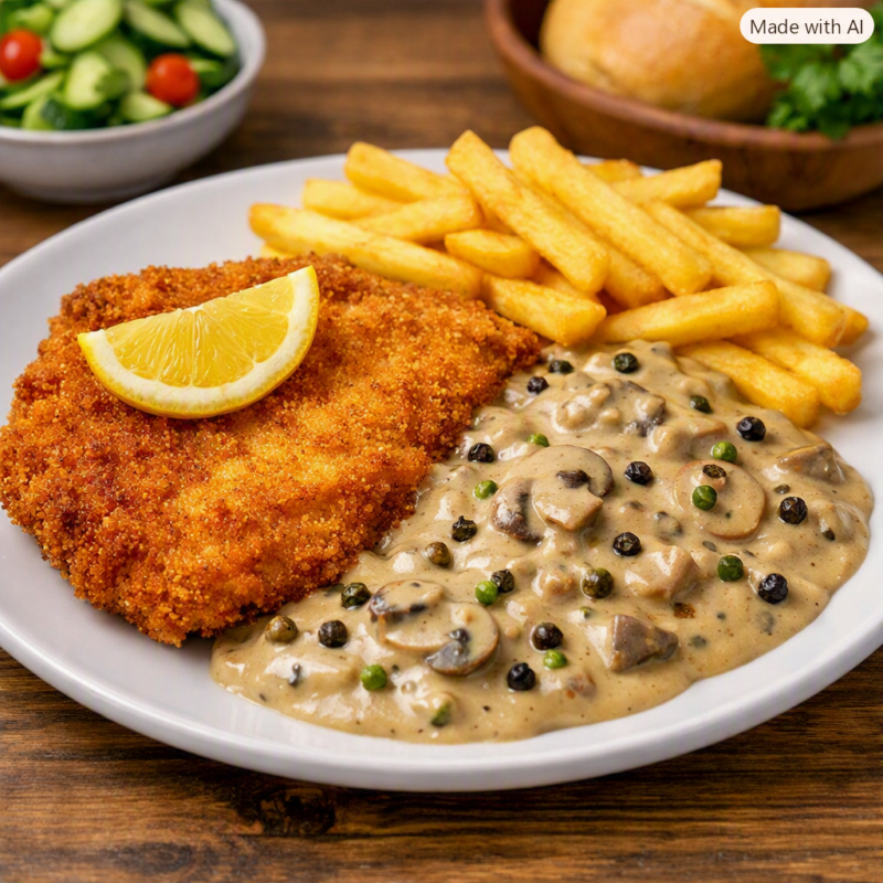 Putenschnitzel "Pfeffer Art"