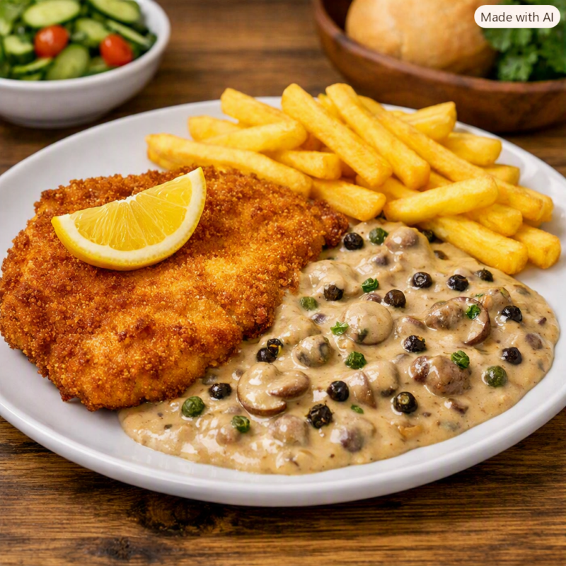 Hähnchenschnitzel "Pfeffer Art"