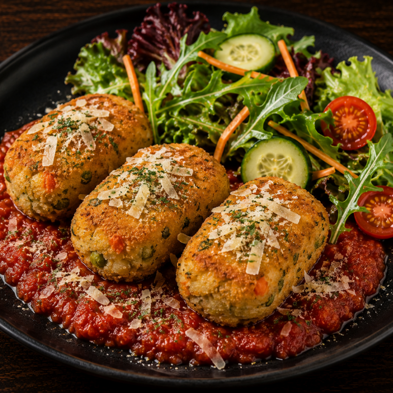 Selbstgemachte Gemüsekroketten