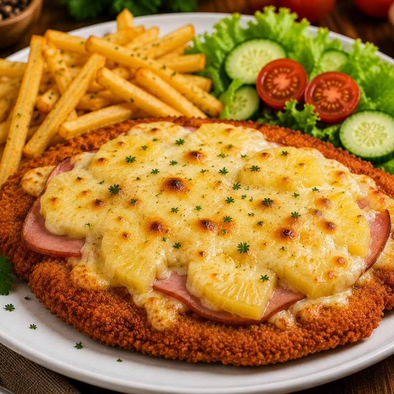 Hähnchenschnitzel "Hawaii"