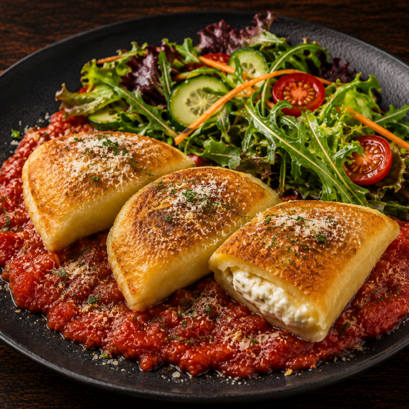 Selbstgemachte Kartoffeltaschen