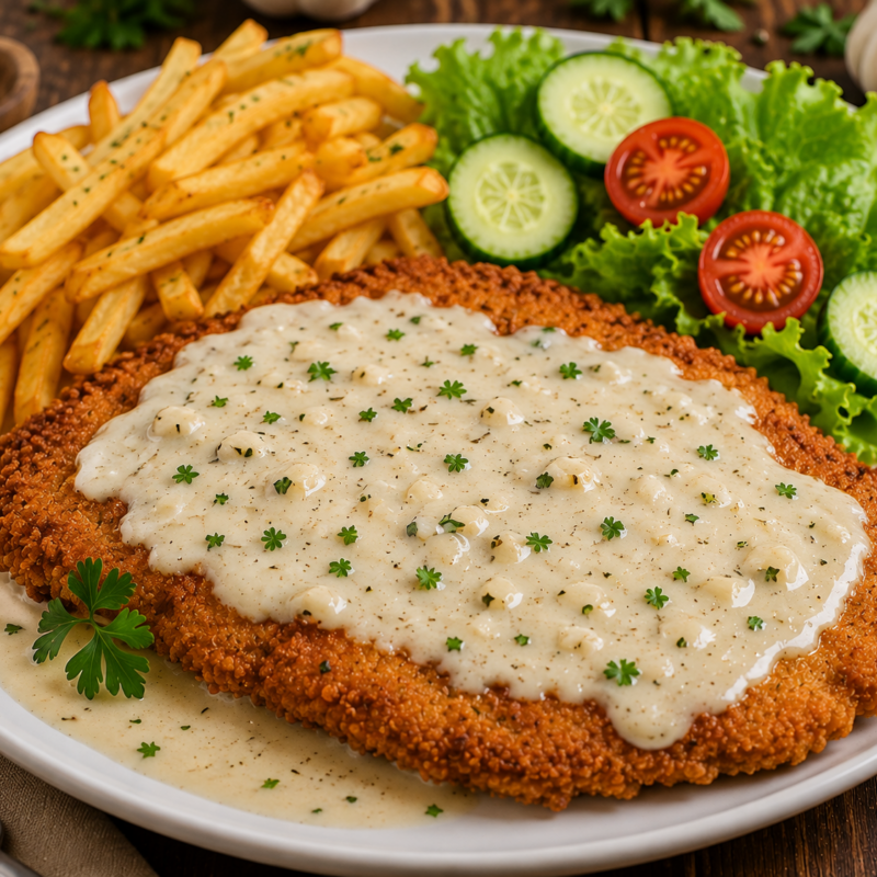 Knoblauchschnitzel