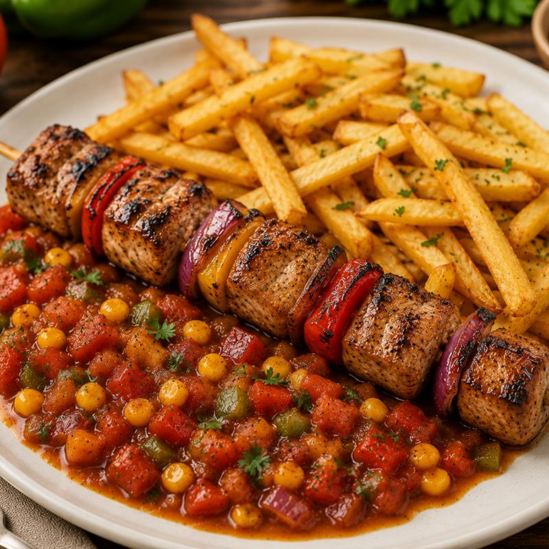 Schweinelendenspieß „Mexiko Style“