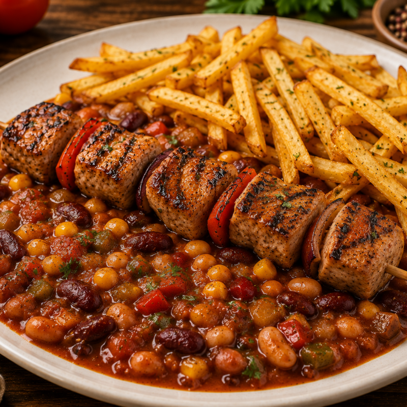 Schweinelendenspieß „Americana Style“